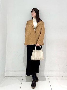 「イチ推しジャケットスタイル」｜「アイテム（スニーカー）」を使った、ななみさん（レディース・169cm）の秋コーディネート