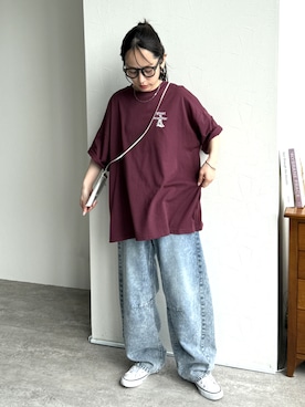 「reca（レカ）のアイテム（パンツ）」を使った、konさん（レディース・154cm）の夏コーディネート