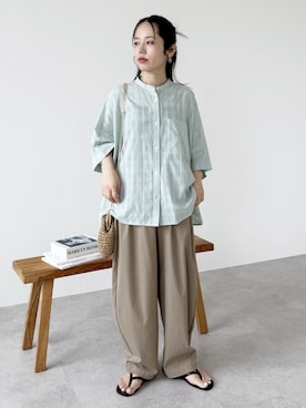 「reca（レカ）のアイテム」を使った、konさん（レディース・154cm）の夏コーディネート