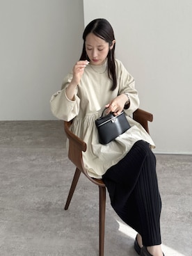 「アイテム（その他トップス）」を使った、konさん（レディース・154cm）の秋コーディネート