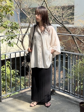 「reca（レカ）のアイテム（スカート）」を使った、konさん（レディース・154cm）の春コーディネート