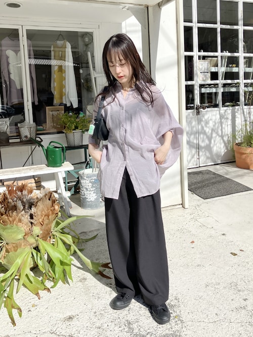 セール】セミワイドタックストレートパンツ（その他パンツ