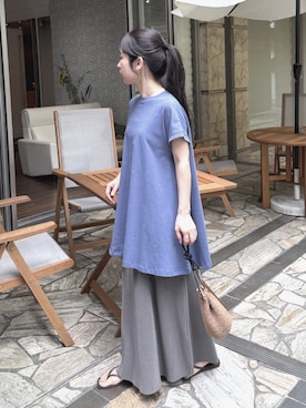 「reca（レカ）のアイテム（スカート）」を使った、konさん（レディース・154cm）の夏コーディネート