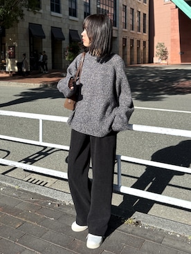 「reca（レカ）のアイテム（その他パンツ）」を使った、konさん（レディース・154cm）の秋コーディネート