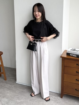 「reca（レカ）のアイテム（パンツ）」を使った、konさん（レディース・154cm）の夏コーディネート