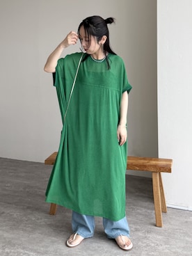 「reca（レカ）のアイテム」を使った、konさん（レディース・154cm）の夏コーディネート