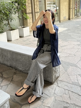 「reca（レカ）のアイテム」を使った、konさん（骨格ナチュラル・レディース・154cm）の夏コーディネート