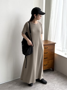 「reca（レカ）のアイテム（ワンピース/ドレス）」を使った、konさん（レディース・154cm）の春コーディネート