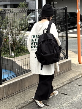 「reca（レカ）のアイテム（スウェット）」を使った、konさん（レディース・154cm）の秋コーディネート