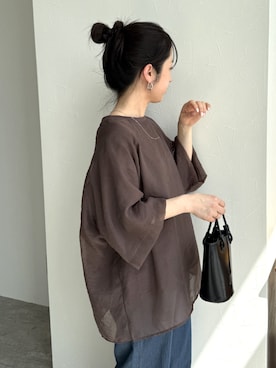「アイテム（その他トップス）」を使った、konさん（レディース・154cm）の夏コーディネート