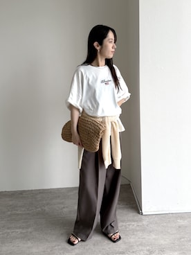 「reca（レカ）のアイテム」を使った、konさん（骨格ナチュラル・レディース・154cm）の春コーディネート