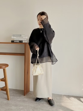 「reca（レカ）のアイテム（その他トップス）」を使った、konさん（レディース・153cm）の秋コーディネート