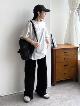 「reca（レカ）のアイテム（パンツ）」を使った、konさん（レディース・154cm）の夏コーディネート