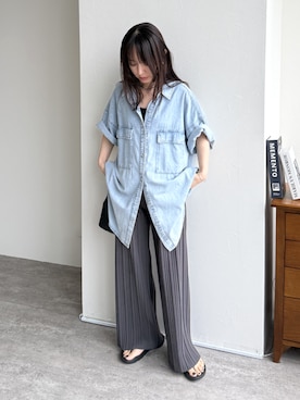 「reca（レカ）のアイテム」を使った、konさん（レディース・154cm）の夏コーディネート