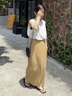 「reca（レカ）のアイテム」を使った、konさん（レディース・154cm）の夏コーディネート