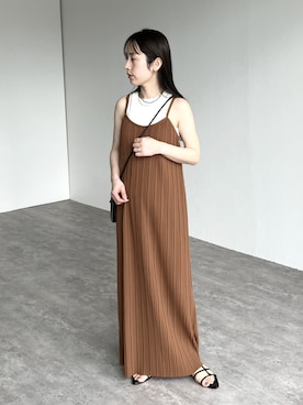 「reca（レカ）のアイテム（ワンピース/ドレス）」を使った、konさん（レディース・154cm）の春コーディネート
