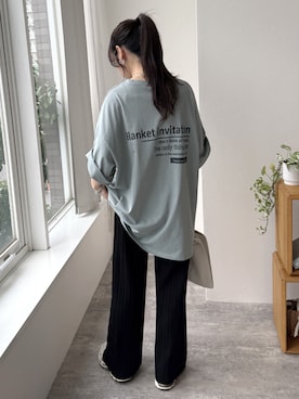 「reca（レカ）のアイテム（パンツ）」を使った、konさん（レディース・154cm）の夏コーディネート
