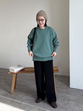 「reca（レカ）のアイテム（その他パンツ）」を使った、konさん（レディース・154cm）の秋コーディネート