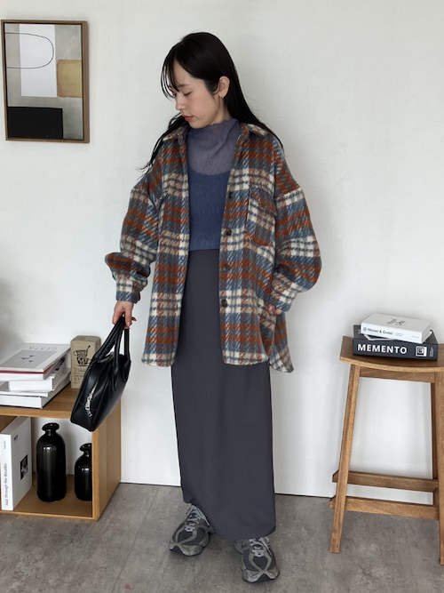 オーバーサイズチェックシャツジャケット（その他アウター）｜reca