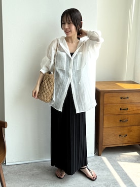 「reca（レカ）のアイテム（ワンピース/ドレス）」を使った、konさん（レディース・154cm）の夏コーディネート