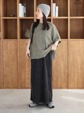 「reca（レカ）のアイテム」を使った、konさん（レディース・154cm）の夏コーディネート