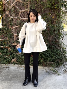 「reca（レカ）のアイテム（その他パンツ）」を使った、konさん（レディース・154cm）の秋コーディネート