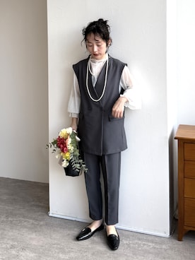 「reca（レカ）のアイテム」を使った、konさん（レディース・154cm）の冬コーディネート