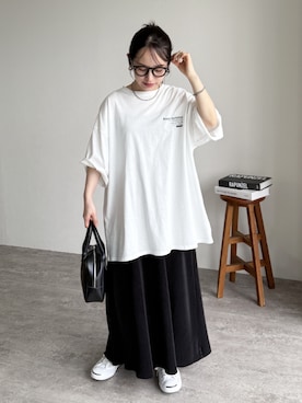 「reca（レカ）のアイテム（スカート）」を使った、konさん（レディース・154cm）の夏コーディネート
