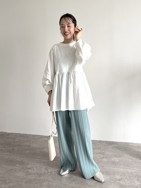 「reca（レカ）のアイテム（その他トップス）」を使った、konさん（レディース・154cm）の春コーディネート