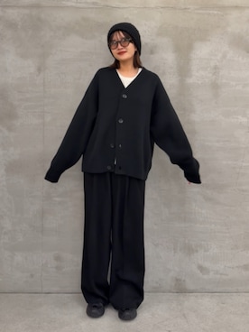 「アイテム（カーディガン/ボレロ）」を使った、mayさん（レディース・164cm）の秋コーディネート