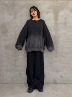 「アイテム（スウェット）」を使った、mayさん（レディース・164cm）の秋コーディネート