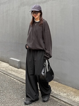 「アイテム（スウェット）」を使った、mayさん（レディース・164cm）の秋コーディネート