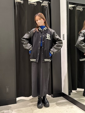 「Lui's（ルイス）のアイテム（ブルゾン）」を使った、mayさん（レディース・164cm）の秋コーディネート