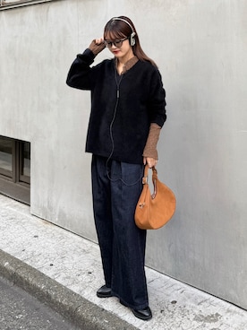 「Lui's（ルイス）のアイテム（シャツ/ブラウス）」を使った、mayさん（レディース・164cm）の秋コーディネート