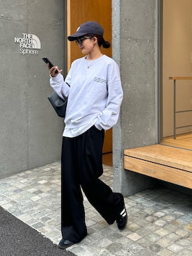 「ハロウィン」｜「アイテム（スラックス）」を使った、mayさん（レディース・164cm）の秋コーディネート