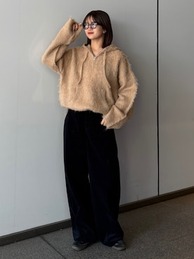 「アイテム（サングラス）」を使った、mayさん（レディース・164cm）の秋コーディネート