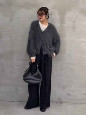 「アイテム（カーディガン/ボレロ）」を使った、mayさん（レディース・164cm）の秋コーディネート