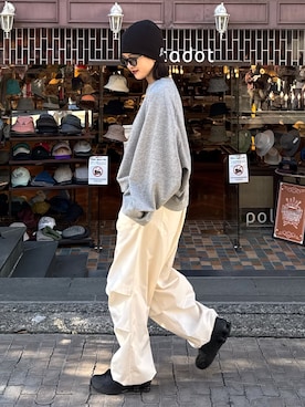 「アイテム（スウェット）」を使った、mayさん（レディース・164cm）の秋コーディネート