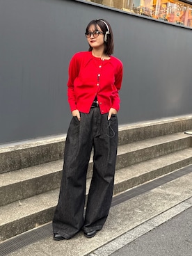 「アイテム（デニムパンツ）」を使った、mayさん（レディース・164cm）の秋コーディネート