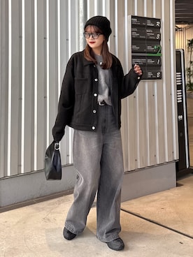 「アイテム（サングラス）」を使った、mayさん（レディース・164cm）の秋コーディネート