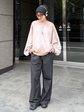 「アイテム（スウェット）」を使った、mayさん（レディース・164cm）の秋コーディネート