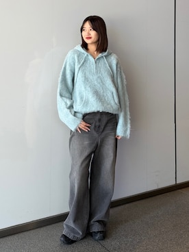 「ニット/セーター」｜mayさん（レディース・164cm）の冬コーディネート