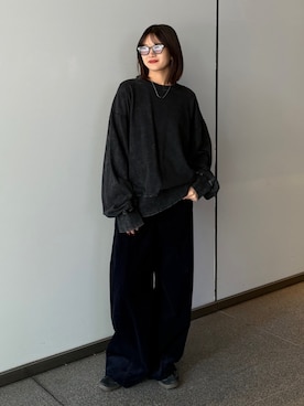 「アイテム（サングラス）」を使った、mayさん（レディース・164cm）の秋コーディネート