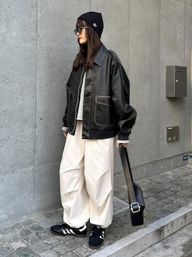 「アイテム（ファッション雑貨）」を使った、mayさん（レディース・164cm）の秋コーディネート