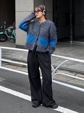 「アイテム（ニット/セーター）」を使った、mayさん（レディース・164cm）の秋コーディネート