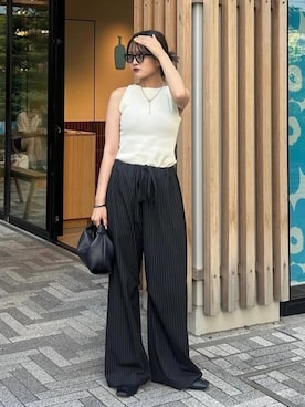 「アイテム（ファッション雑貨）」を使った、mayさん（レディース・164cm）の春コーディネート