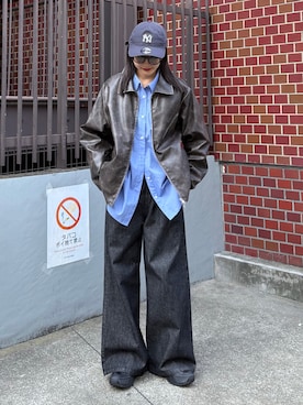 「アイテム（ブルゾン）」を使った、mayさん（レディース・164cm）の秋コーディネート