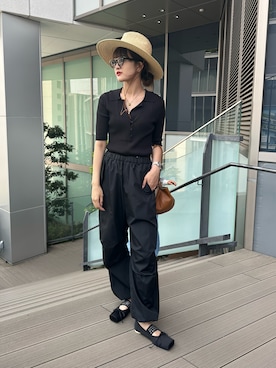 「Lui's（ルイス）のアイテム（帽子）」を使った、mayさん（レディース・164cm）の夏コーディネート
