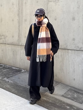 「アイテム（ファッション雑貨）」を使った、mayさん（レディース・164cm）の秋コーディネート