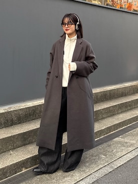 「アイテム（ジャケット/アウター）」を使った、mayさん（レディース・164cm）の秋コーディネート